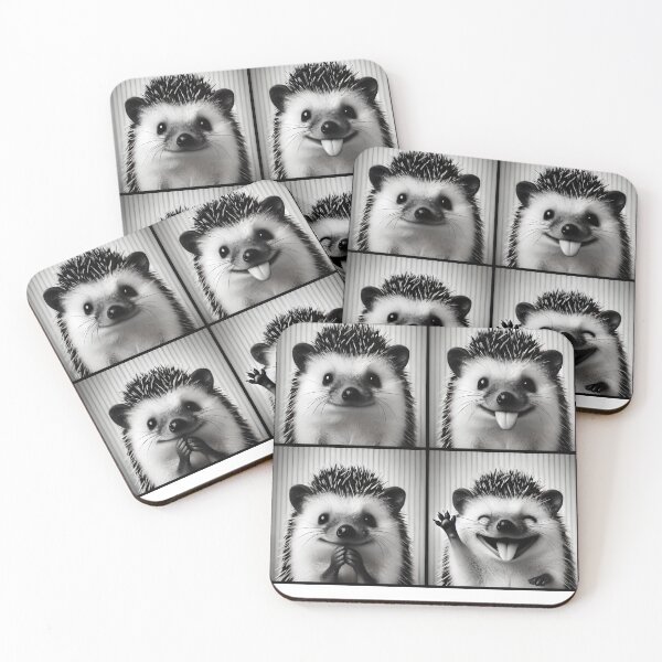Item preview, Cute Hedgehog Selfie Photo Funny Photobooth Hedgehog Lover designed and sold by Kimberley King Art  King Art.