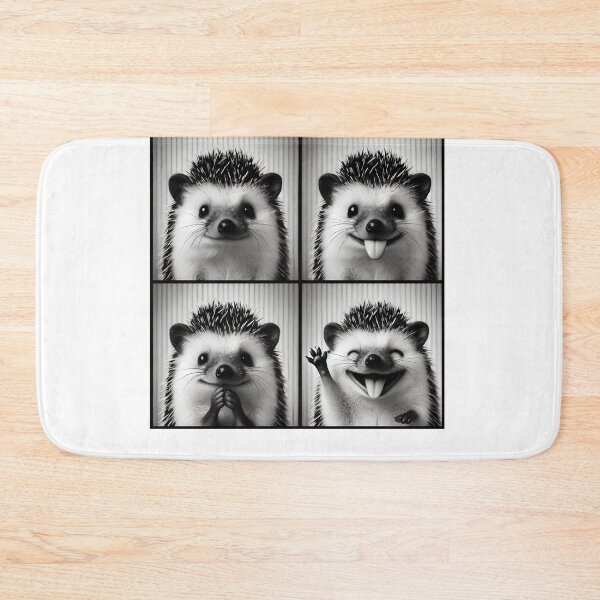 Item preview, Cute Hedgehog Selfie Photo Funny Photobooth Hedgehog Lover designed and sold by Kimberley King Art  King Art.
