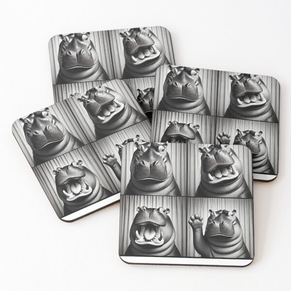 Item preview, Cute Hippo Selfie Photo Funny Photobooth Hippo Lover designed and sold by Kimberley King Art  King Art.