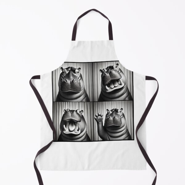 Item preview, Cute Hippo Selfie Photo Funny Photobooth Hippo Lover designed and sold by Kimberley King Art King Art.