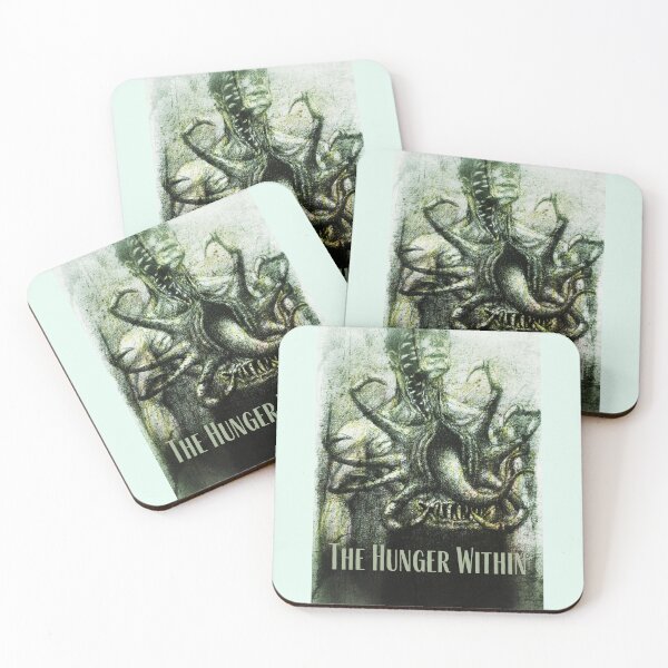 Item preview, The Hunger Within – Surreal Horror Art in White & Green Tones designed and sold by Anomaly Effect.
