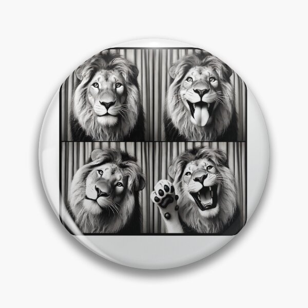 Item preview, Cute Lion Selfie Photo Funny Photobooth Lion Lover designed and sold by Kimberley King Art  King Art.
