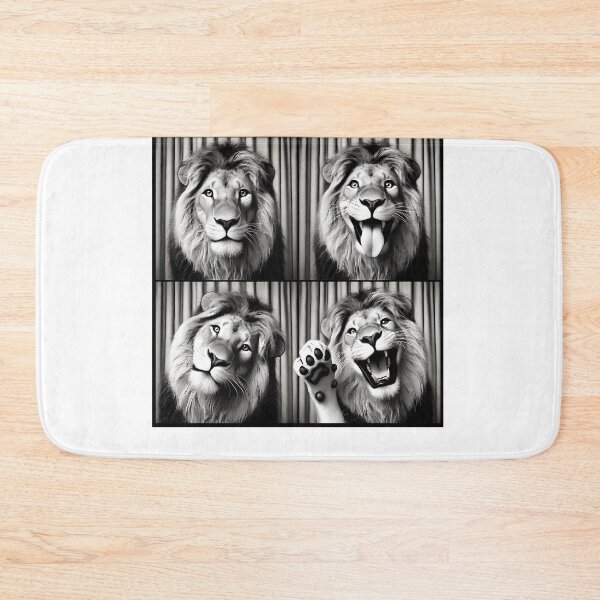 Item preview, Cute Lion Selfie Photo Funny Photobooth Lion Lover designed and sold by Kimberley King Art  King Art.