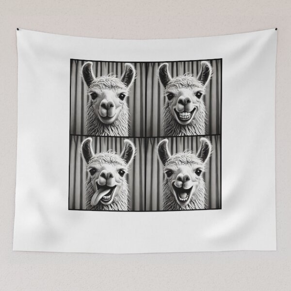 Item preview, Cute Llama Selfie Photo Funny Photobooth Alpaca Lover designed and sold by Kimberley King Art  King Art.