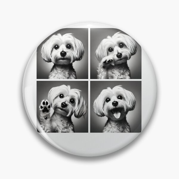 Item preview, Cute Maltese Selfie Photo Funny Photobooth Dog Lover designed and sold by Kimberley King Art  King Art.