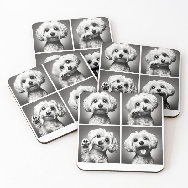Item preview, Cute Maltese Selfie Photo Funny Photobooth Dog Lover designed and sold by Kimberley King Art  King Art.