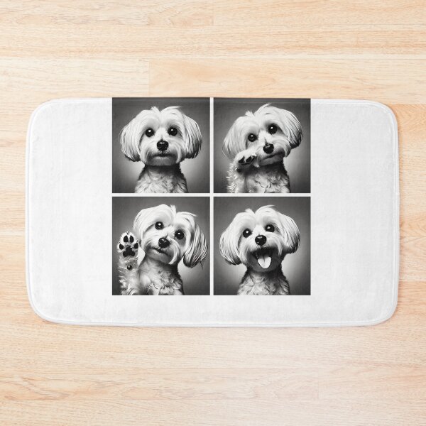 Item preview, Cute Maltese Selfie Photo Funny Photobooth Dog Lover designed and sold by Kimberley King Art  King Art.