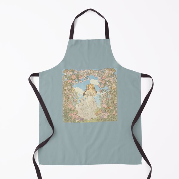 Item preview, French Mademoiselle in Spring Art Nouveau designed and sold by MargLandmeter.