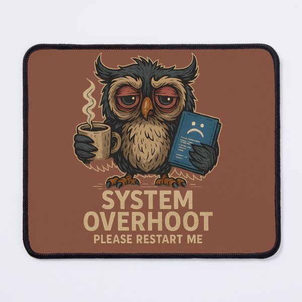 Item preview, System Overhoot – IT owl in blue screen mode designed and sold by meshhead.