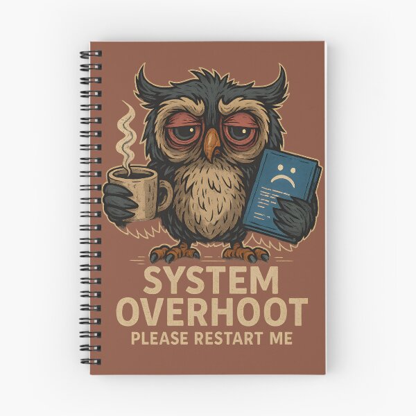 Item preview, System Overhoot – IT owl in blue screen mode designed and sold by meshhead.