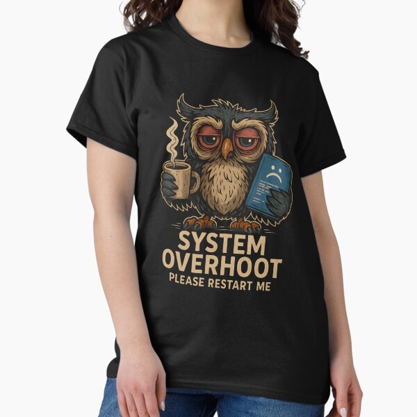 Item preview, System Overhoot – IT owl in blue screen mode designed and sold by meshhead.