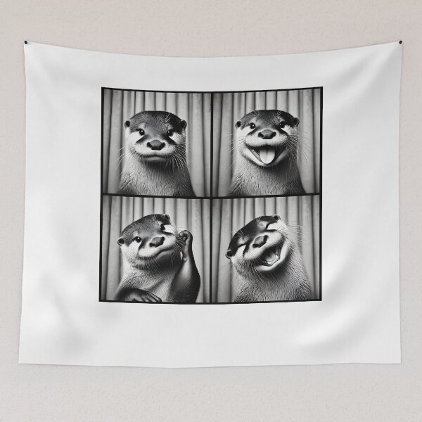 Item preview, Cute Otter Selfie Photo Funny Photobooth Otter Lover designed and sold by Kimberley King Art  King Art.
