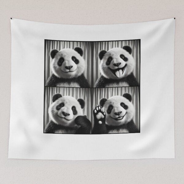 Item preview, Cute Panda Selfie Photo Funny Photobooth Panda Lover designed and sold by Kimberley King Art  King Art.