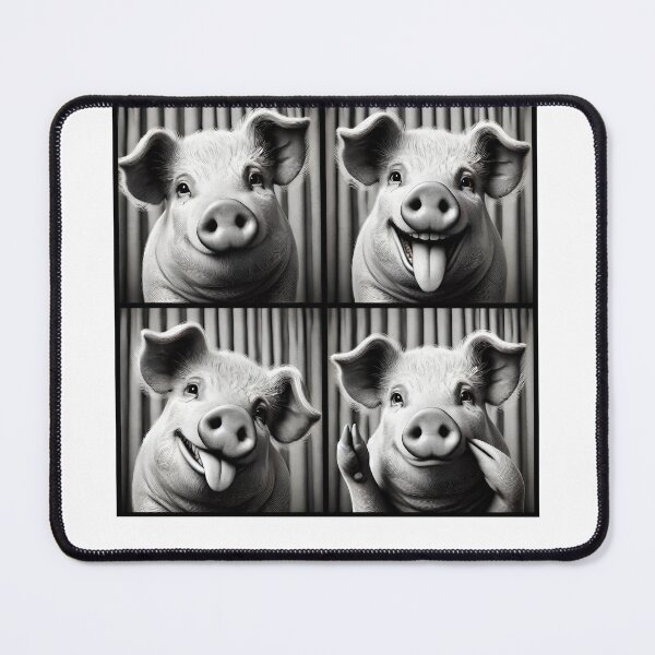 Item preview, Cute Pig Selfie Photo Funny Photobooth Pig Lover designed and sold by Kimberley King Art King Art.