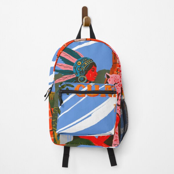 Item preview, Guatemala tikal mayan culture poster sticker travel poster designed and sold by Arctic frame studio.
