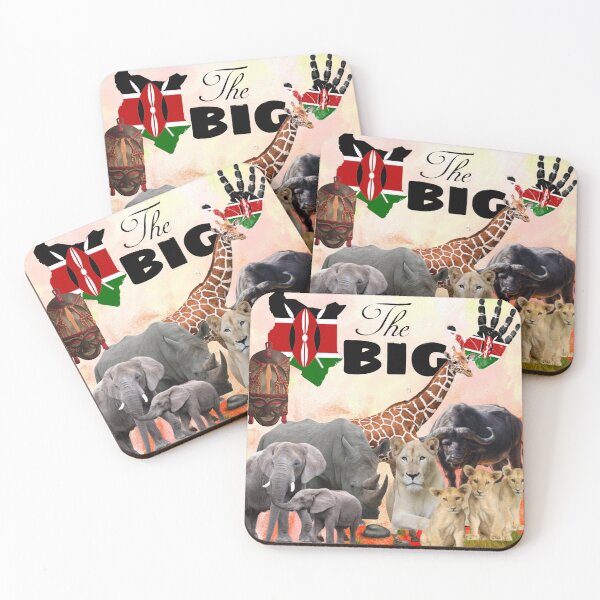 Item preview, The great big 5 Animals Kenya designed and sold by Kimerley.
