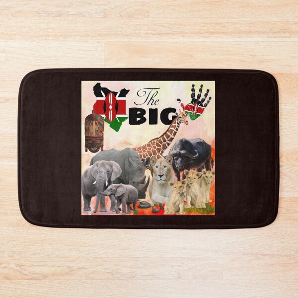 Item preview, The great big 5 Animals Kenya designed and sold by Kimerley.