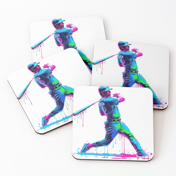 Item preview, Neon Drip Baseball Player – Vibrant Sports Art designed and sold by haitrieuic96.