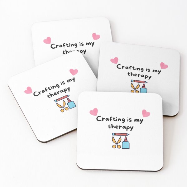 Item preview, Crafting is my therapy  designed and sold by ClickATee Store .