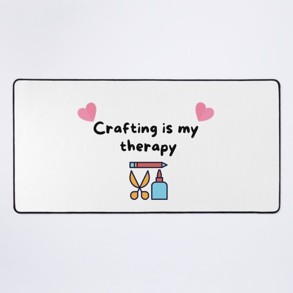 Item preview, Crafting is my therapy  designed and sold by ClickATee Store .