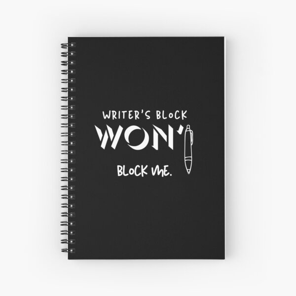 Item preview, Writer’s Block Won’t Block Me – Motivational Writer Merch designed and sold by Favbookshelf by Manik.