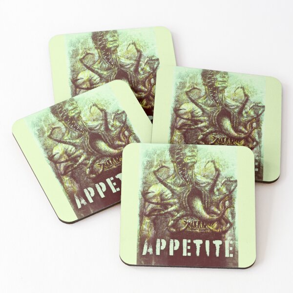 Item preview, Appetite – Surreal Horror Art in Green & Yellow Tones designed and sold by Anomaly Effect.