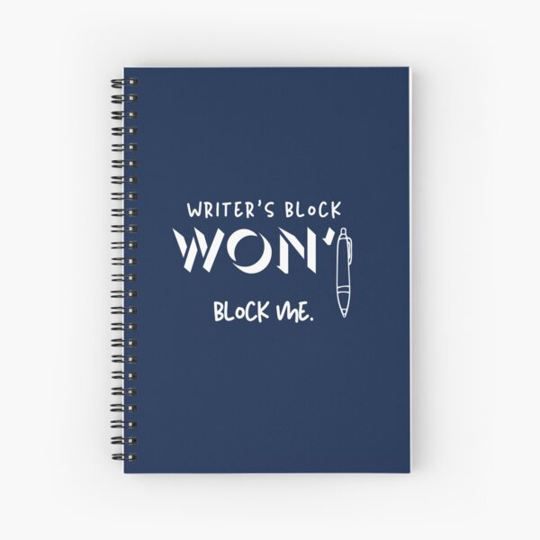 Item preview, Writer’s Block Won’t Block Me – Motivational Writer Merch designed and sold by Favbookshelf by Manik.