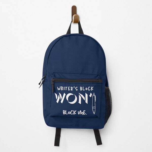 Item preview, Writer’s Block Won’t Block Me – Motivational Writer Merch designed and sold by Favbookshelf by Manik.