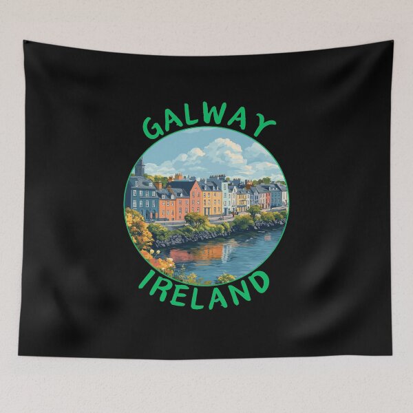 Item preview, Galway in Ireland Vintage Art Landscape designed and sold by MaateoDesign.