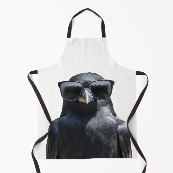 Item preview, Funny cool Carrion crow Bird wearing sunglasses designed and sold by LazyOwlStore.