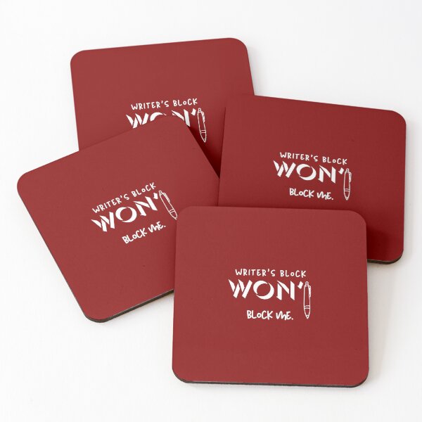 Item preview, Writer’s Block Won’t Block Me – Motivational Writer Merch designed and sold by Favbookshelf by Manik.