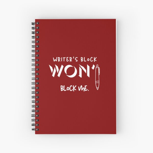 Item preview, Writer’s Block Won’t Block Me – Motivational Writer Merch designed and sold by Favbookshelf by Manik.