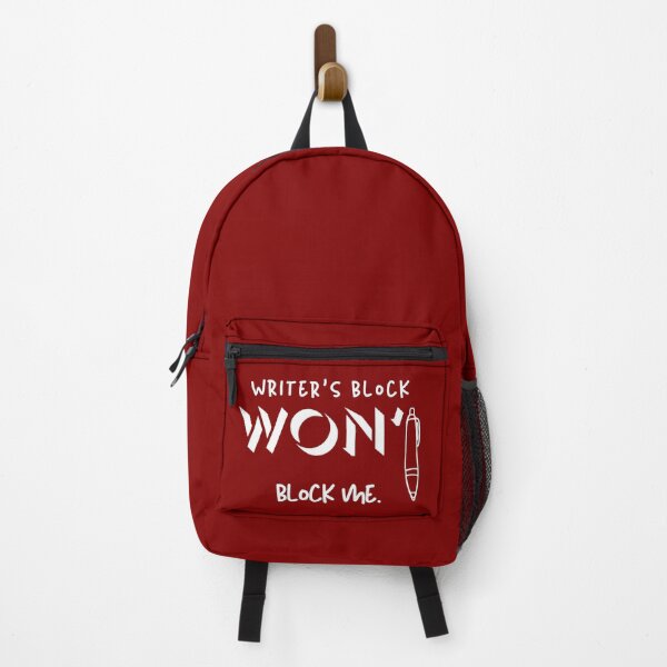 Item preview, Writer’s Block Won’t Block Me – Motivational Writer Merch designed and sold by Favbookshelf by Manik.