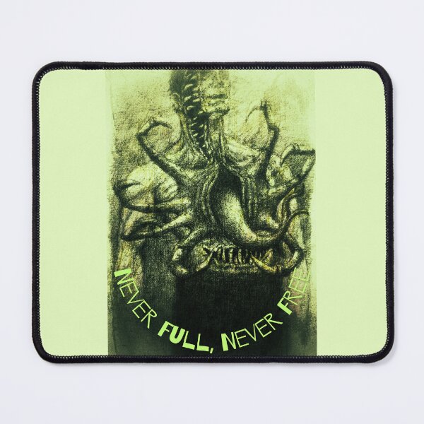 Item preview, Never Full, Never Free – Surreal Horror Art in Green & Yellow Tones designed and sold by Anomaly Effect.