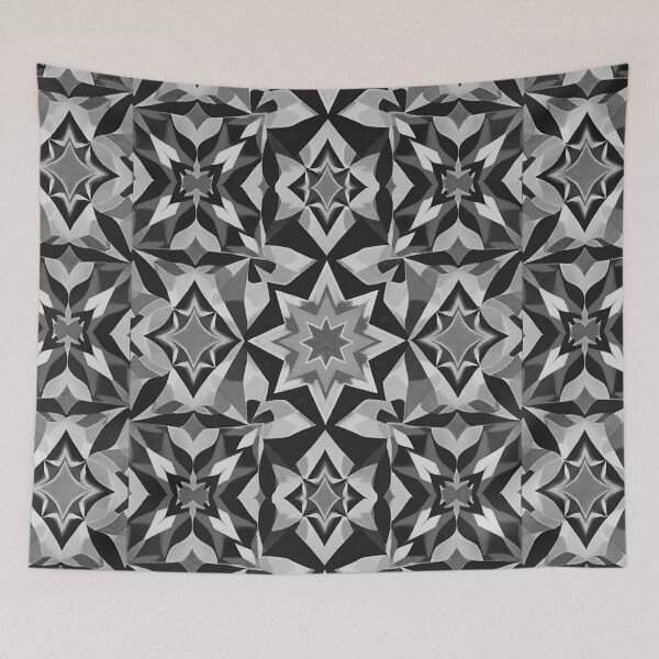 Item preview, Blackwhite geometric decorative desighn  designed and sold by Dogandesighn.