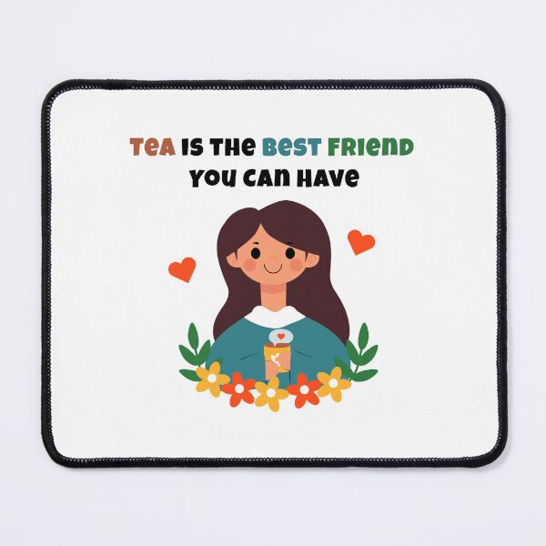 Item preview, Tea is the Best Friend - Girl Holding Tea Cup Illustration designed and sold by Tulip Creators by This Definition.