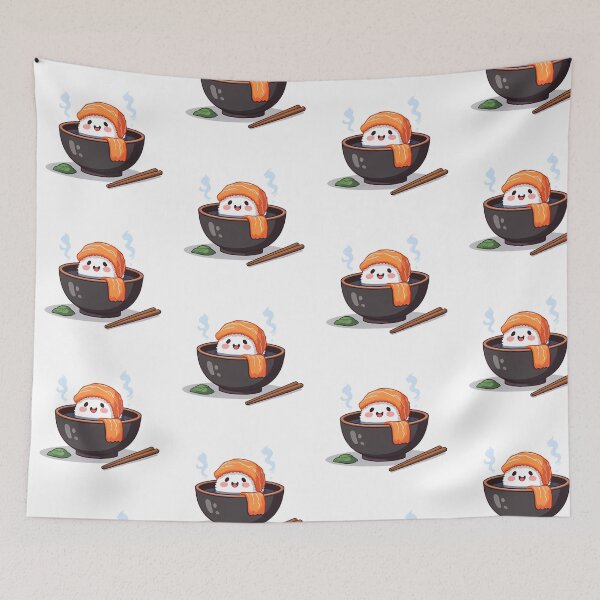 Item preview, Japanese Salmon Sushi Onsen in the Bowl designed and sold by Japanese-Ideas.
