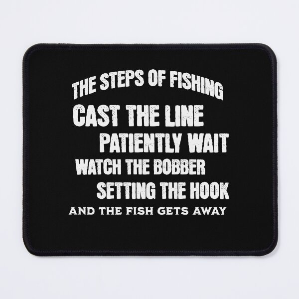 Item preview, The Steps of Fishing Angler Fisherman designed and sold by Valerie Duran - For The Love of a Horse.