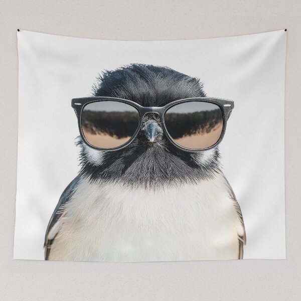 Item preview, Funny cool Coal tit Bird wearing sunglasses designed and sold by LazyOwlStore.