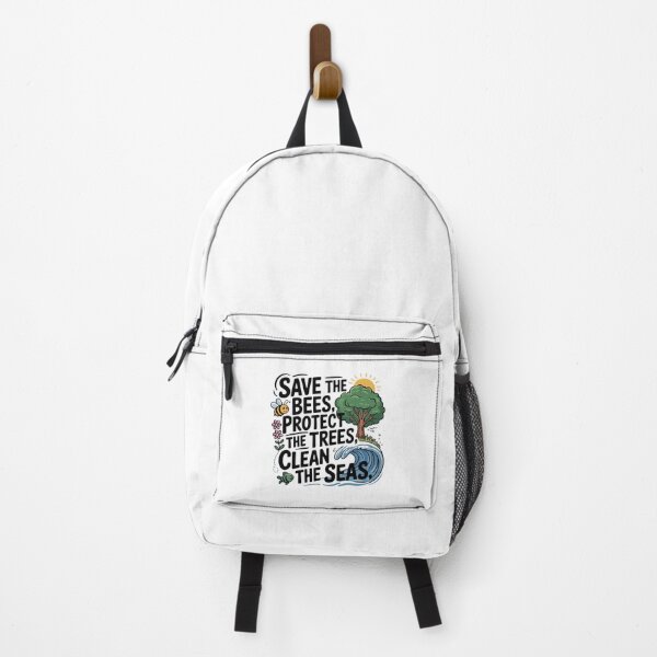 Item preview, Save the bees, protect the trees, clean the seas designed and sold by Mateusz Majcherek.