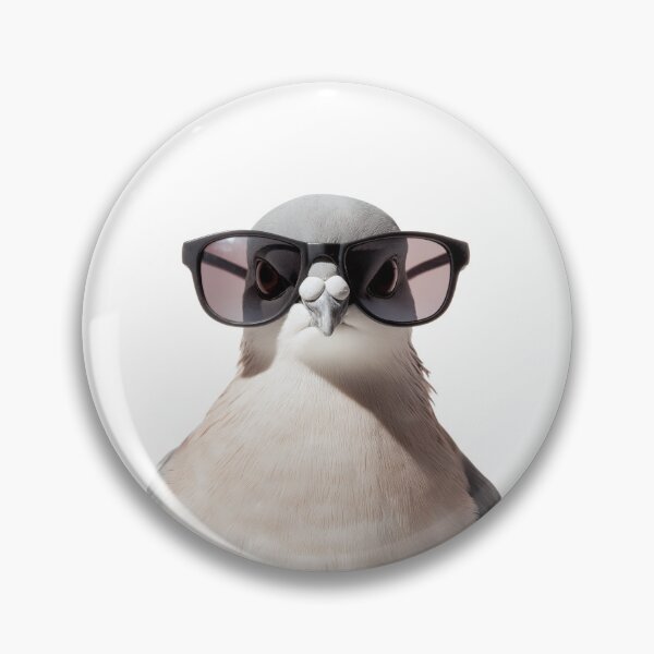 Item preview, Funny cool Collared dove bird wearing sunglasses designed and sold by LazyOwlStore.