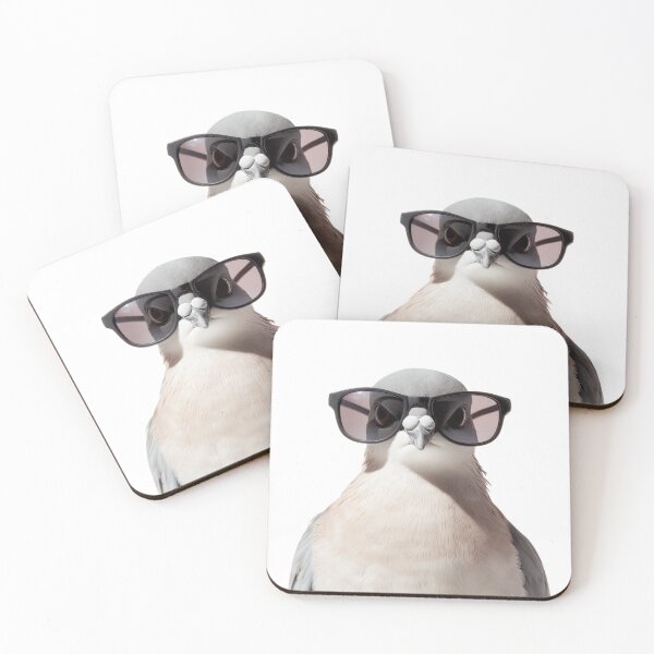 Item preview, Funny cool Collared dove bird wearing sunglasses designed and sold by LazyOwlStore.