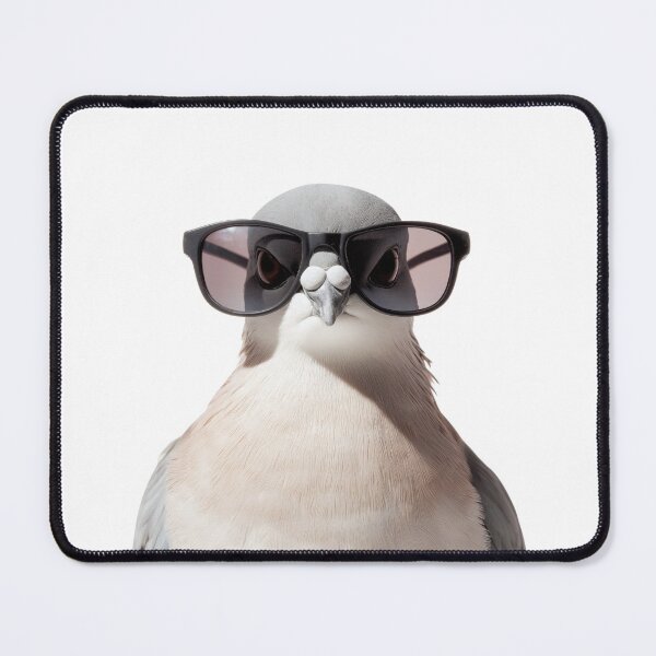 Item preview, Funny cool Collared dove bird wearing sunglasses designed and sold by LazyOwlStore.