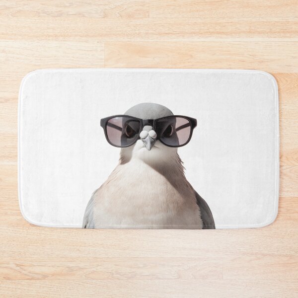 Item preview, Funny cool Collared dove bird wearing sunglasses designed and sold by LazyOwlStore.