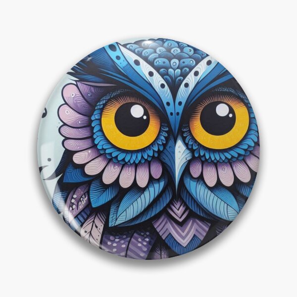 Item preview, Colorful, stylized owl art designed and sold by Sigtrix.