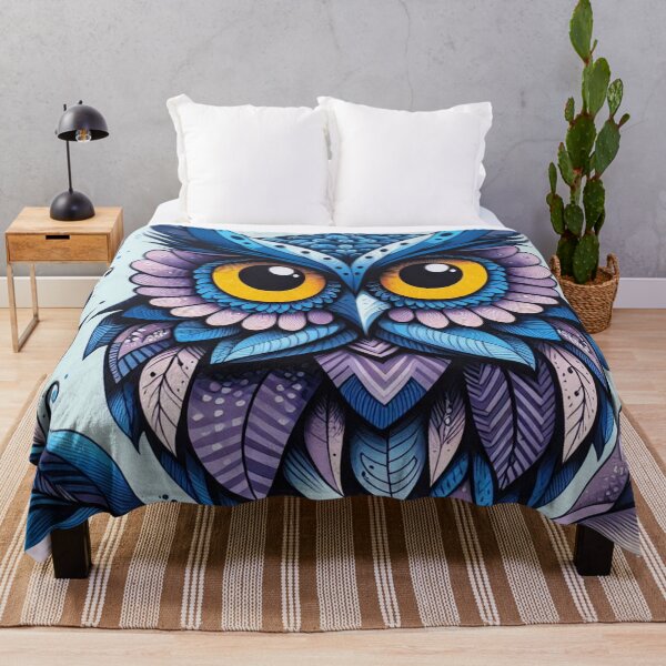 Item preview, Colorful, stylized owl art designed and sold by Sigtrix.