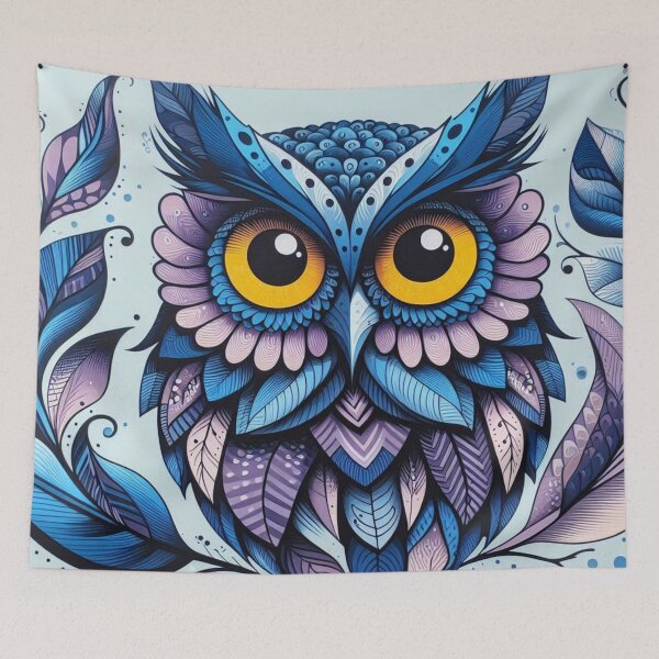 Item preview, Colorful, stylized owl art designed and sold by Sigtrix.