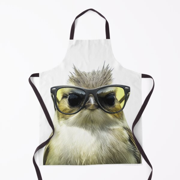 Aperçu de l'œuvre Oiseau roitelet drôle et cool portant des lunettes de soleil créée et vendue par LazyOwlStore.