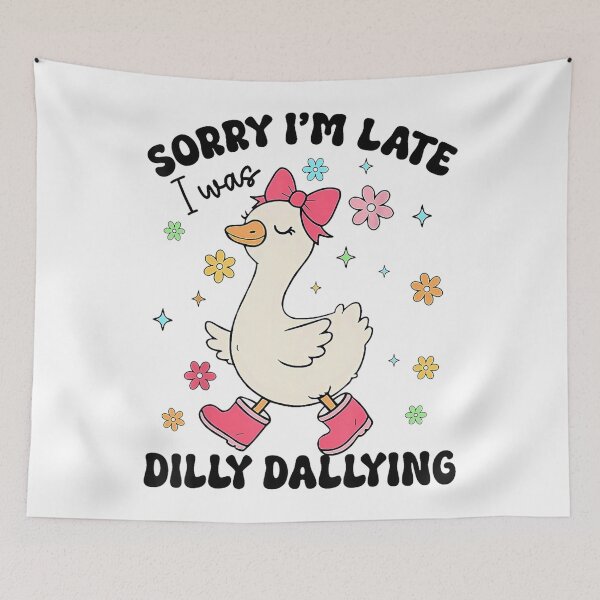 Item preview, Preppy Sorry I'm Late I Was Dilly Dallying Goose Mother Day designed and sold by lidanmasi.