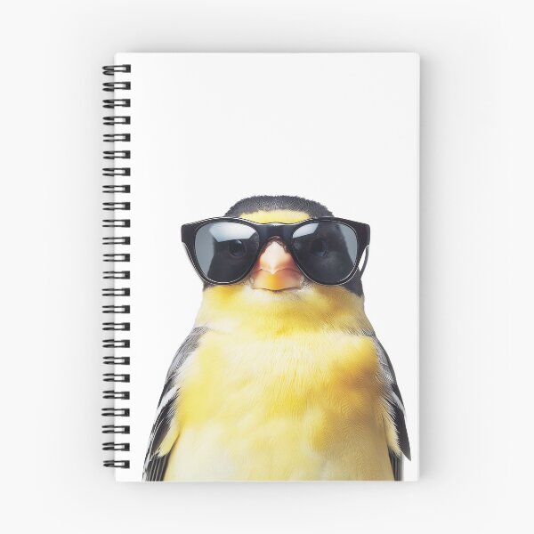 Item preview, Funny cool Goldfinch bird wearing sunglasses designed and sold by LazyOwlStore.